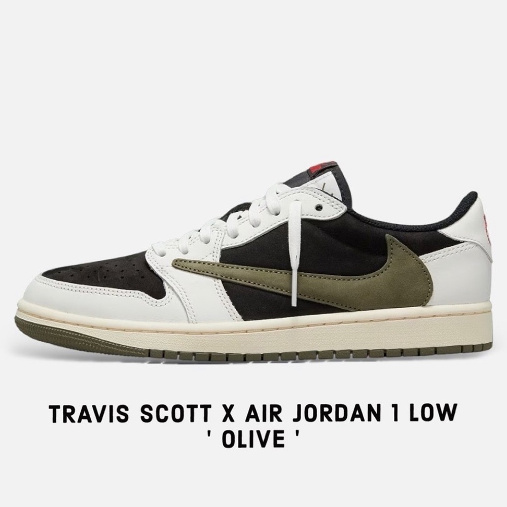 Travis Scott x Air Jordan 1 Low Retro OG - ‘Medium Olive’ - Size US 7.5W / 6M